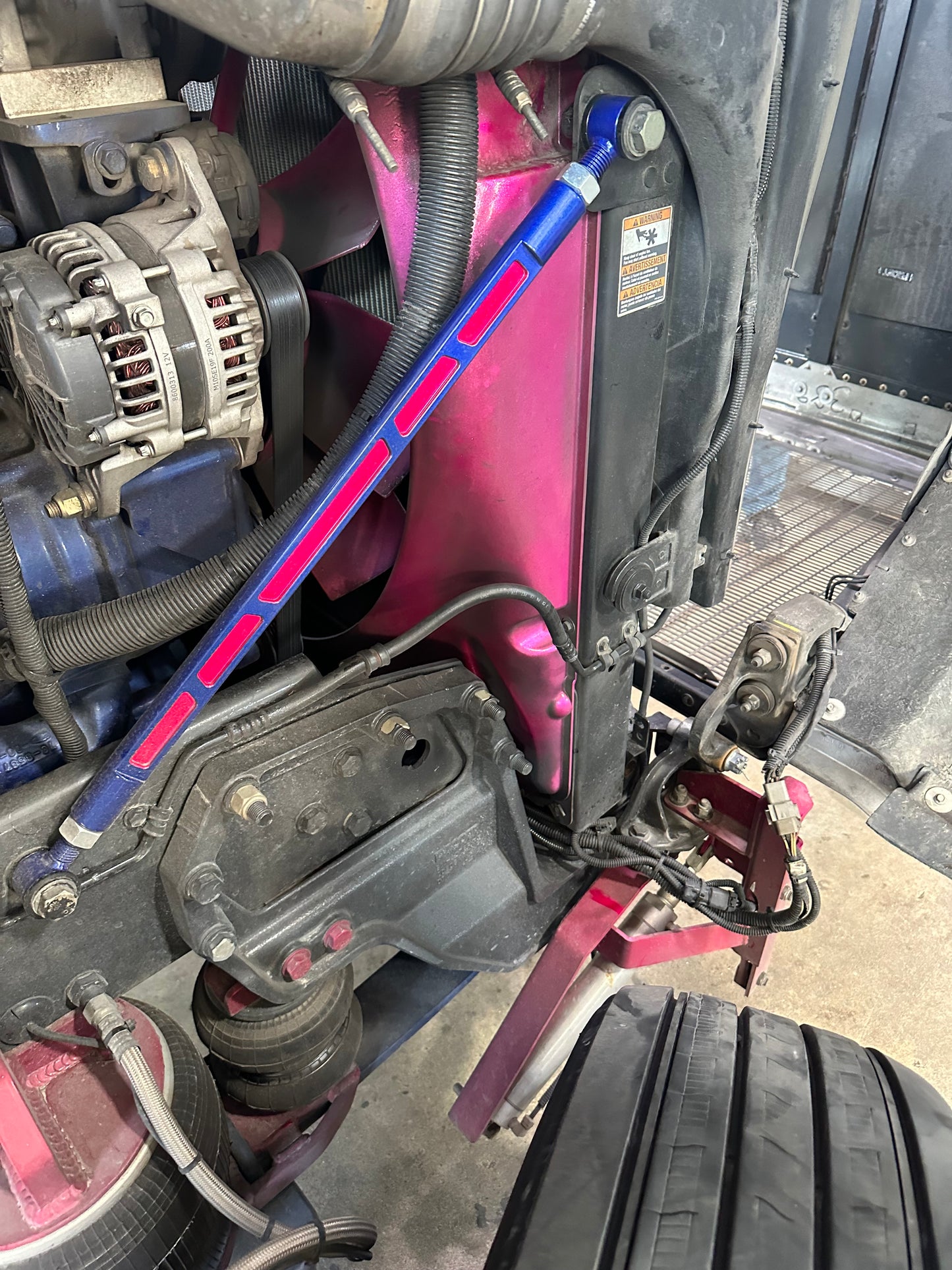 Peterbilt 389 Radiator Support Bars